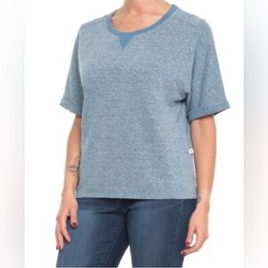 Women’s Toad&Co hemp blend shirt sleeve boxy cut T-shirt Lagenlook casual XL